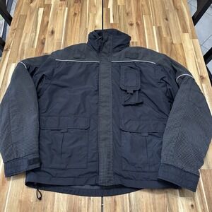 Vintage Blauer Jacket Mens M Black 3 In 1 Crosstech Medical EMS Outdoor Full ZIp